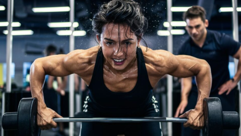 build insane triceps by doing skull crushers